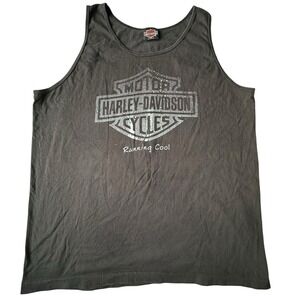 Vintage VTG 90s Harley Davidson Motorcycles Dick Farmer's FL Tank Top - Mens XL
